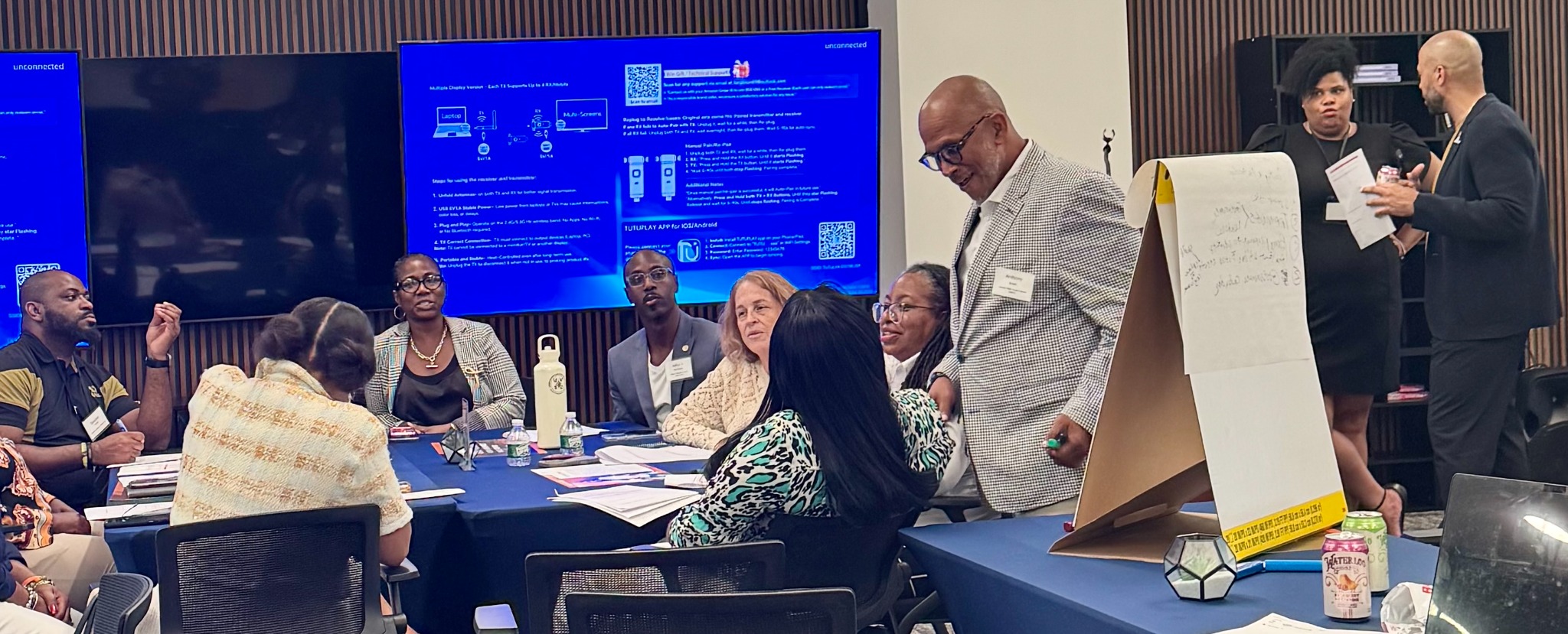 Newark nonprofit leaders collaborating at the June 4 Board Transformation Community of Practice kickoff